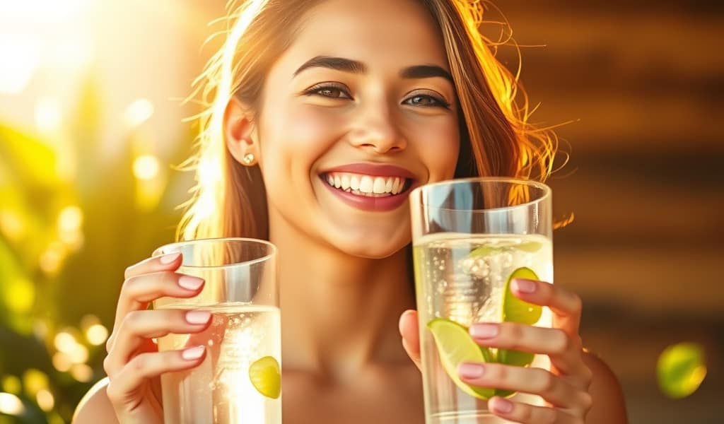 Жена пие вода – млада кожа на всяка възраст